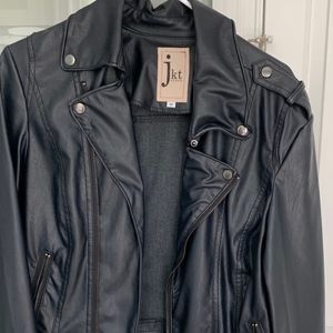 Jkt vegan leather jacket